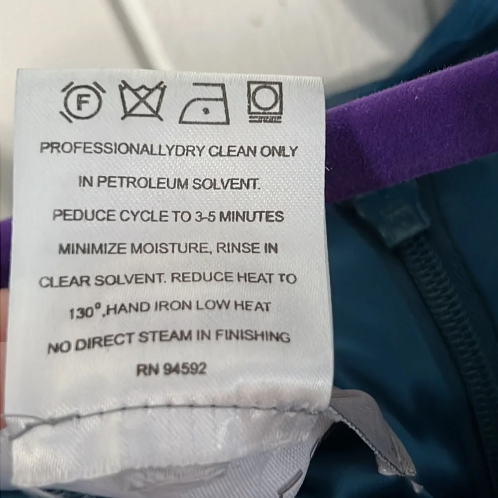 Amsale Silk Teal One Shoulder Strap Dress - Picture 14 of 14